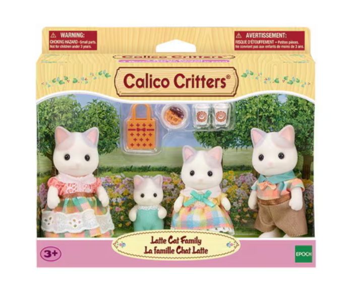 Calico Critter Latte Cat Family