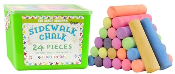 Regal Games 24pc Sidewalk Chalk Bucket