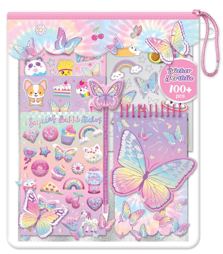 Hot Focus Butterfly Sticker Portfolio