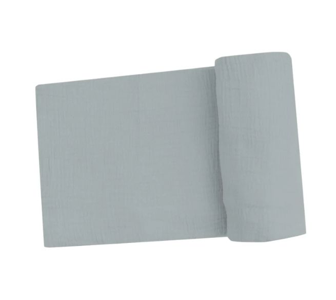 Angel Dear Muslin Swaddle- Slate Gray