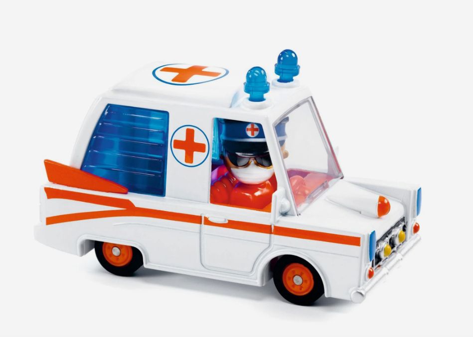 Djeco Crazy Motors Vehicle- Hurry Ambulance