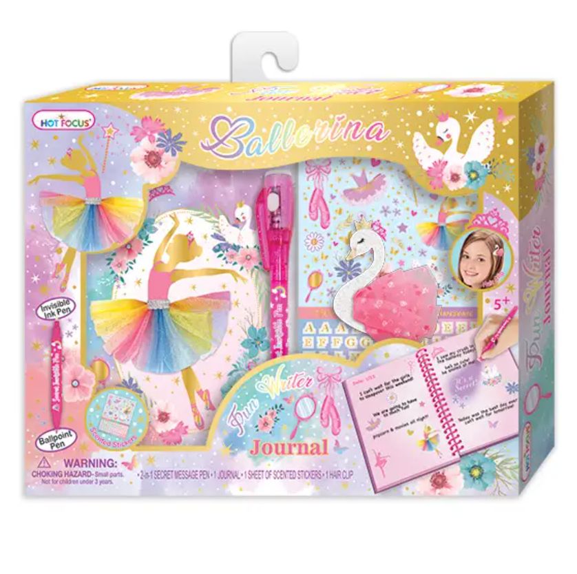 Hot Focus fun writer journal- ballerina