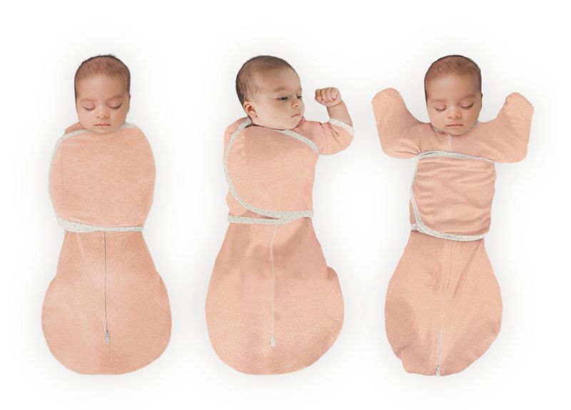 Swaddle Designs Omni Swaddle Sack- Heathered Peach Blush