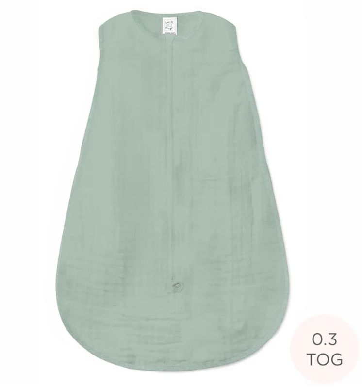 Swaddle Designs Muslin zzZipMe Sack- Jade