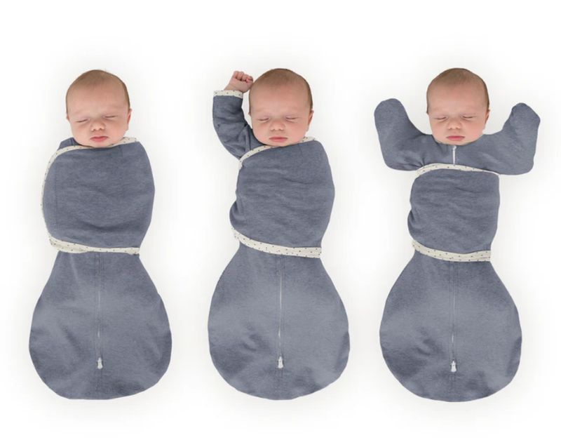 Swaddle Designs Omni Swaddle Sack- Heathered Denim