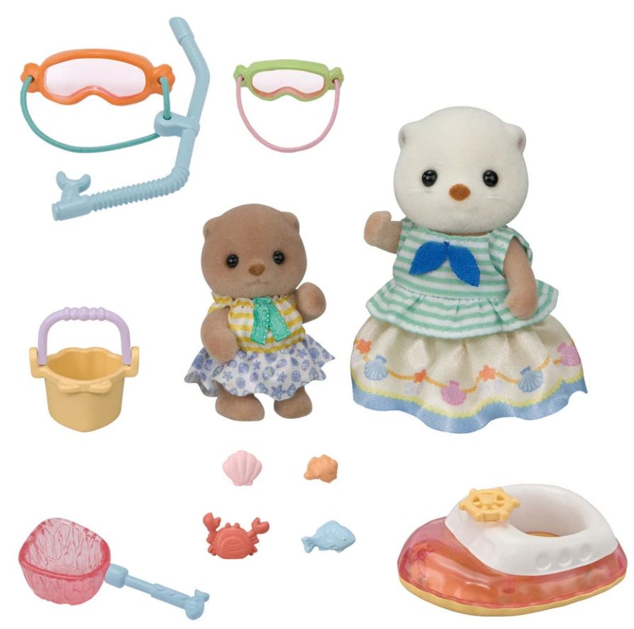 Calico Critter Sea Otter Sisters Snorkel Play Set