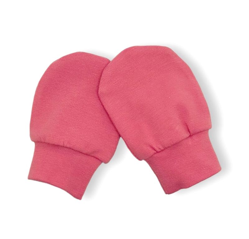 Jolly Bundles - Baby Cotton No Scratch Mittens- Mauve