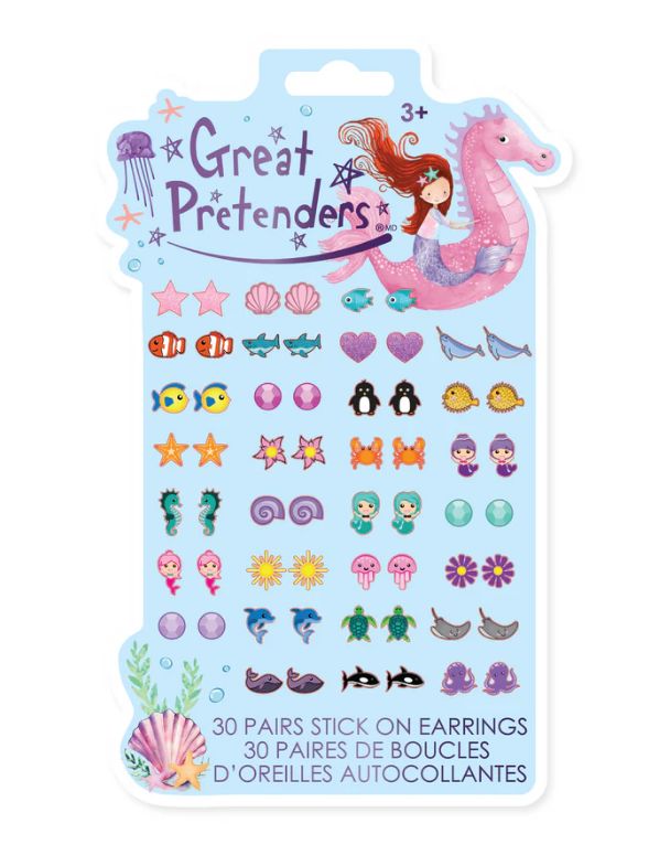 Great Pretenders mermaid sticker earrings