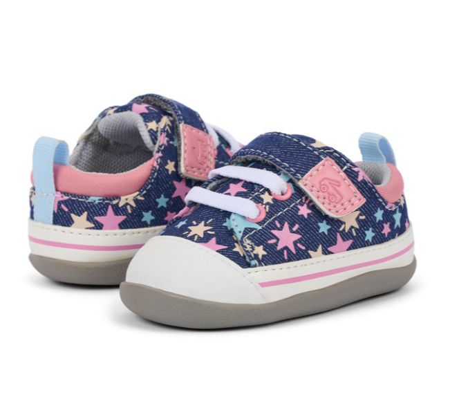 See Kai Run Stevie Mini Shoe- Navy Stars