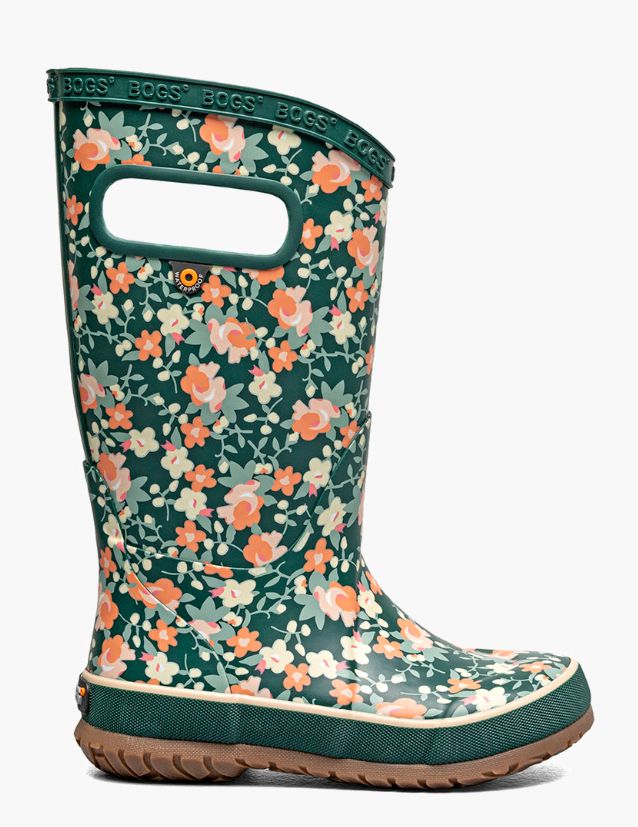Bogs Girls Rainboots- Emerald Floral