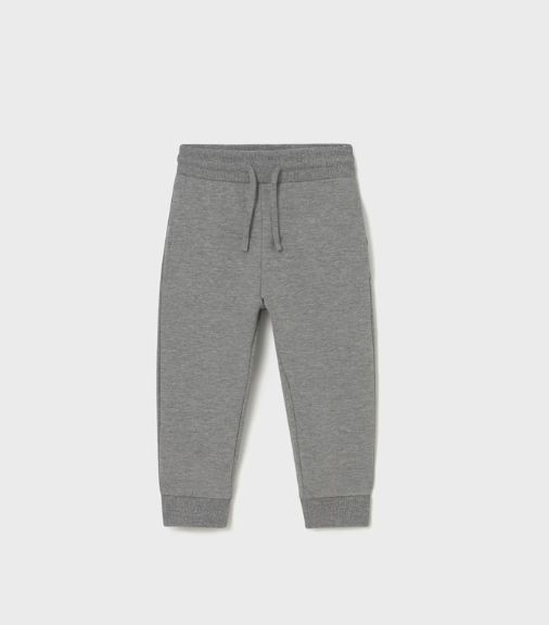 Mayoral Infant Boy Cuffed Fleece Pant- Heather Grey