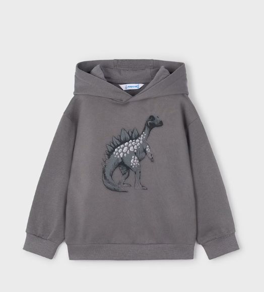 Mayoral Stegosaurus Hoodie- Grey