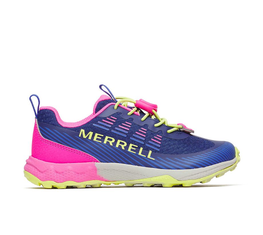 Merrell Agility Peak Shoe- Cobalt/Pink