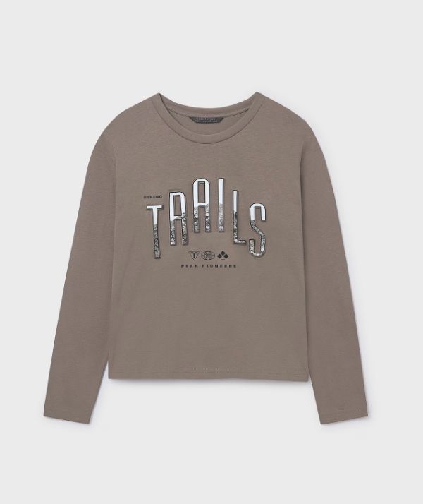 Mayoral Junior Boy Trails Tee- Mud