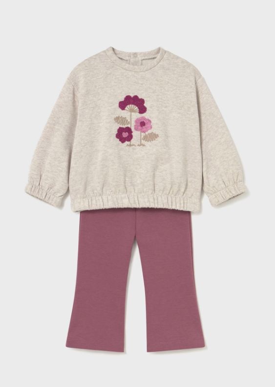 Mayoral Pullover Legging Set- Rose