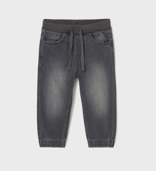 Mayora Soft Denim Jogger- Dark Grey