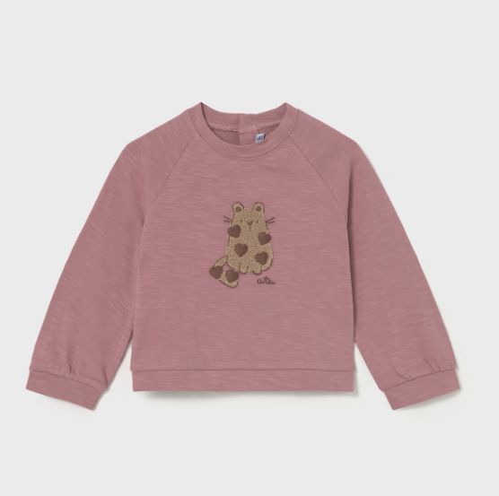 Mayoral Long Sleeve Cat Shirt