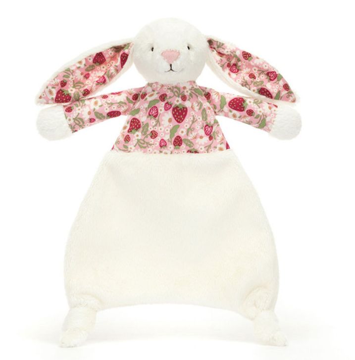 Jellycat Blossom Bunny Comforter- Berry