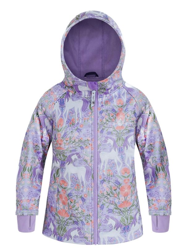 Therm Kids Mystic Garden Infant All-Weather Hoodie- Lavender unicorn