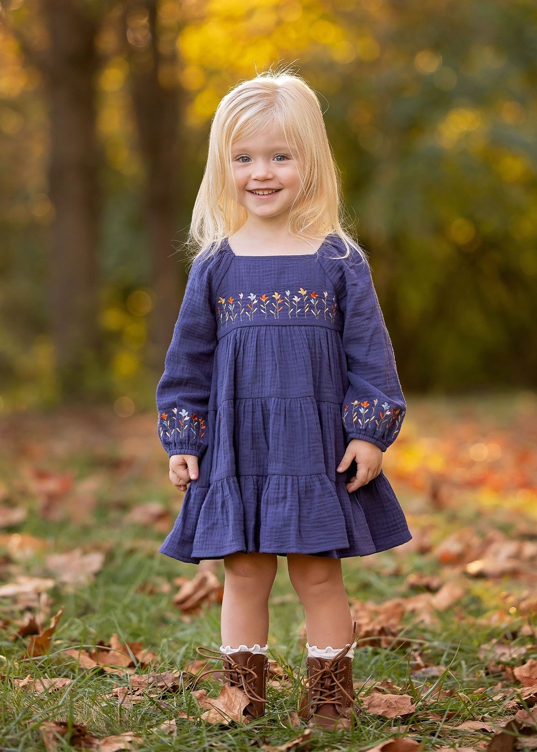 Mabel &amp; Honey Clara Dress- navy