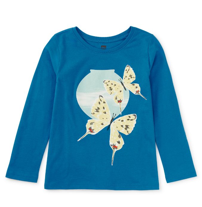 Tea Long Sleeve Butterfly Moon Tee
