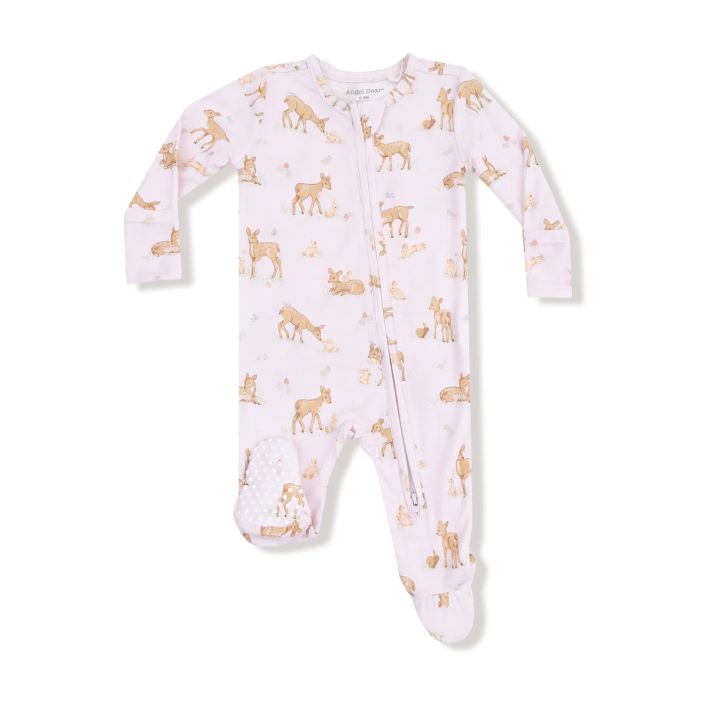 Angel Dear Little Fawn Footie- Light Pink