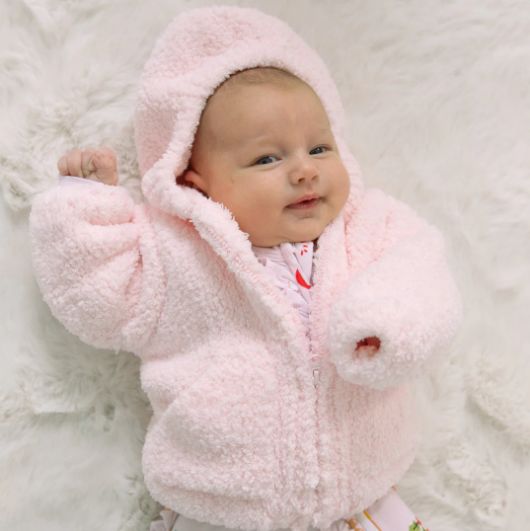 Angel Dear Chenille Hoodie- Pink