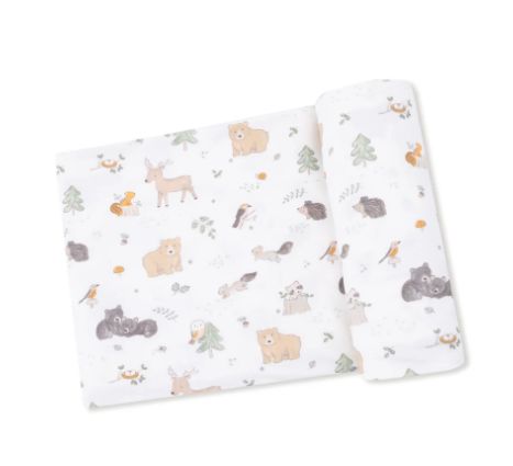 Angel Dear Swaddle Blanket- Woodland Baby