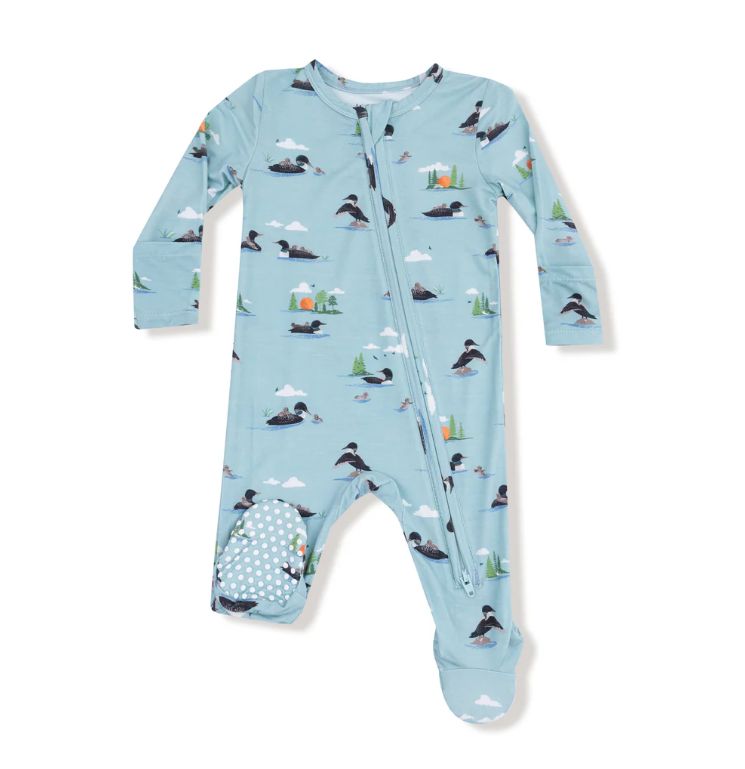 Angel Dear Loons Footie- Cloud Blue