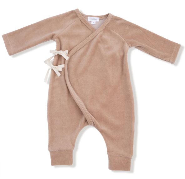 Angel Dear Velour Coverall- Brown