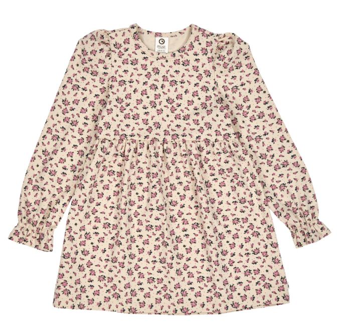 Muesli Long Sleeve Zinna Dress- Nostalgia Rose
