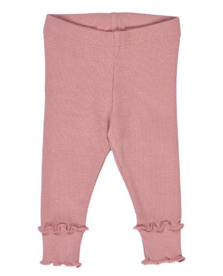 Muesli Infant Cozy Rib Legging- Nostalgia Rose