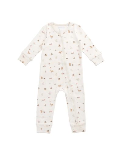 Jamie Kay Reese Zip Romper- Forest Animal