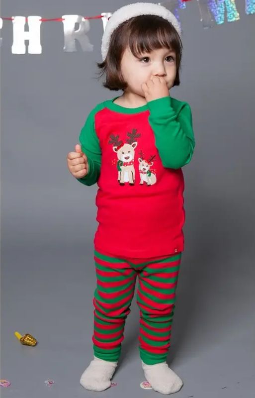 Vaenait Baby Long Sleeve reindeer Pj&#39;s