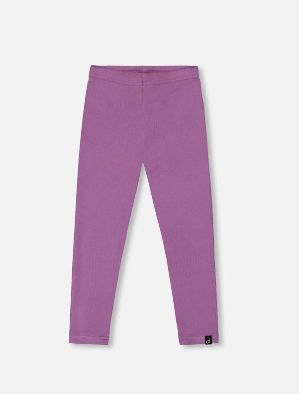 Deux Par Deux Ribbed Legging- Purple