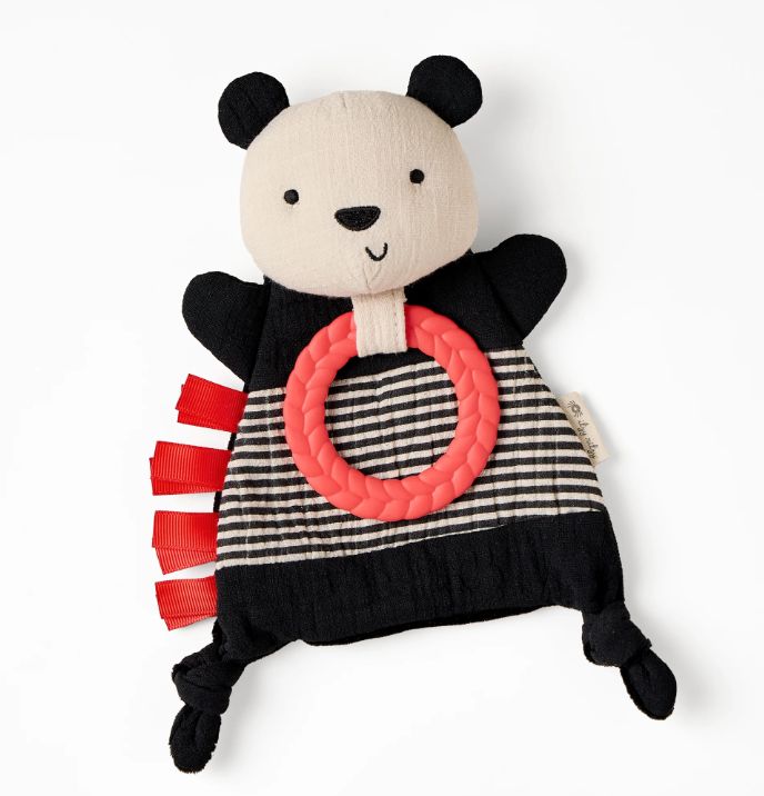 Itzy Ritzy Crinkle Teether Doll- Panda
