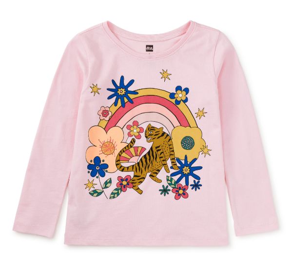 Tea Infant Tiger Festival Tee- Pink Lady