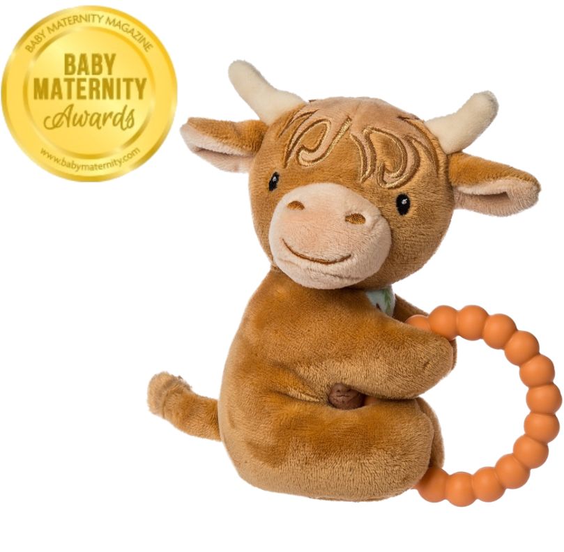 Highland Cow Teether Rattle