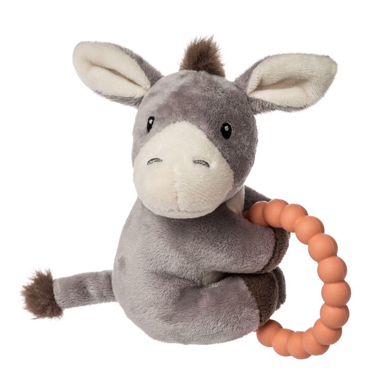 Dusty Donkey Teether Rattle