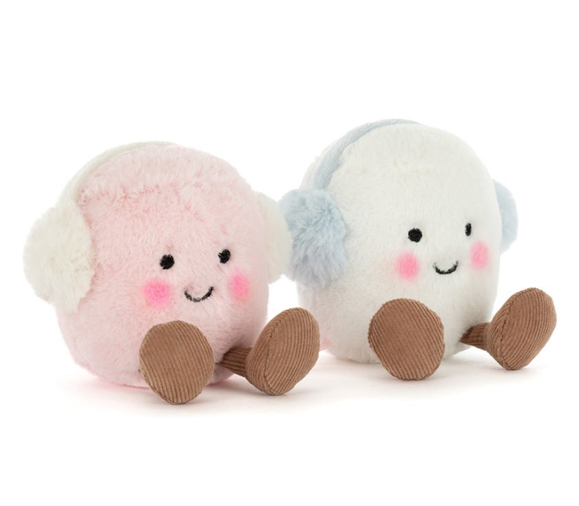 Jellycat Amuseables Toastie Pink and White Marshmallows