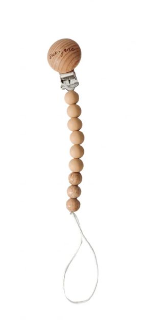 Sue+Jane Silicone Pacifier Clip- Cream