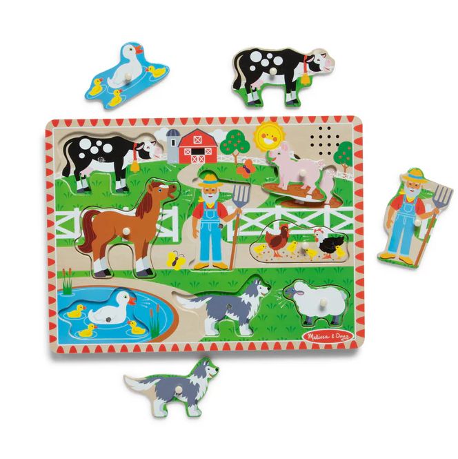Melissa &amp; Doug sound puzzle- Old MacDonald&#39;s Farm