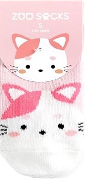 Zoo Socks- Pink Cat