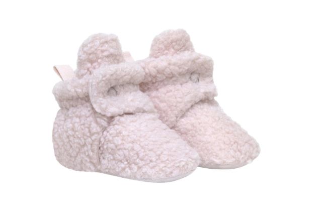 Robeez Sherpa Girl Booties- Light Pink