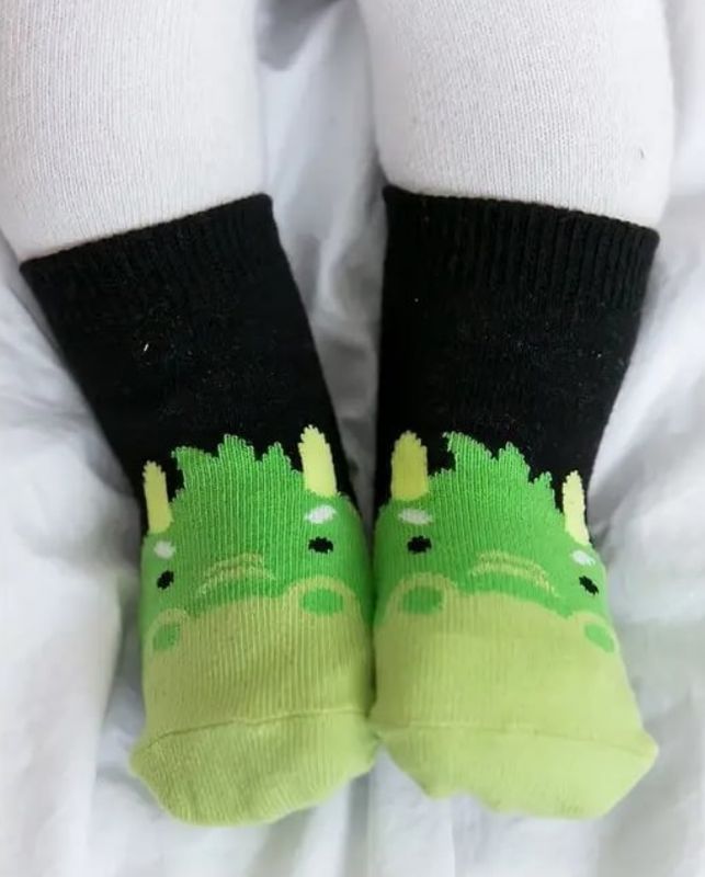 Zoo Socks- Black Dragon