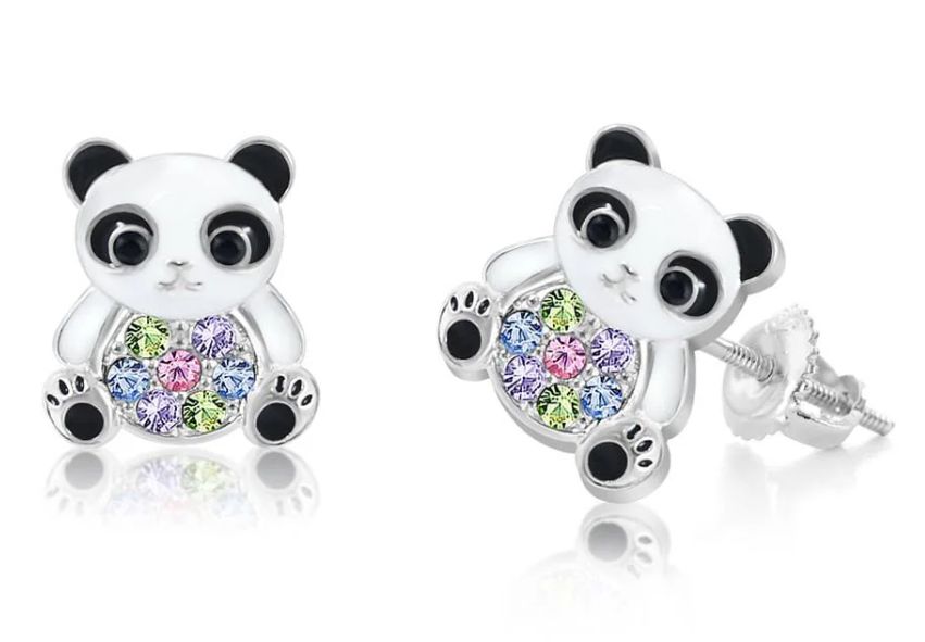 Chanteur Screwback Earring- Panda