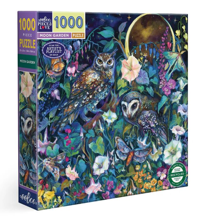 EeBoo 1000 Piece Jigsaw Puzzle- Moon Garden