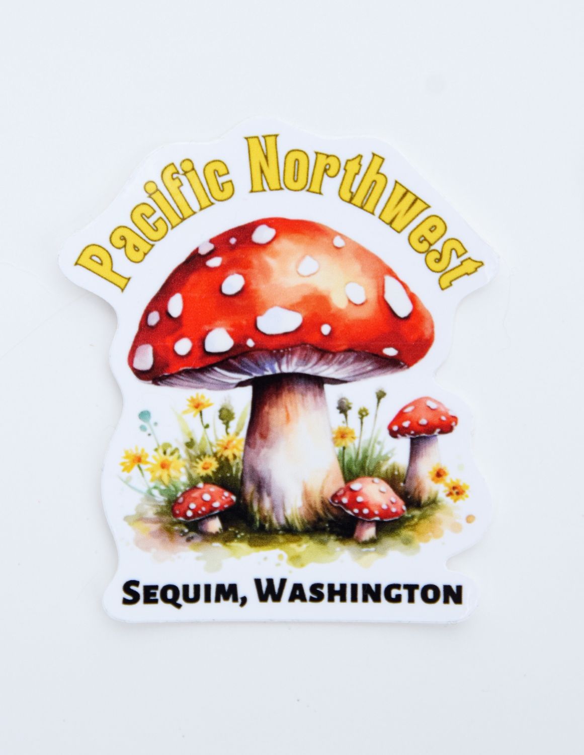 Pacific Northwest Mushroom Vinyl Sticker