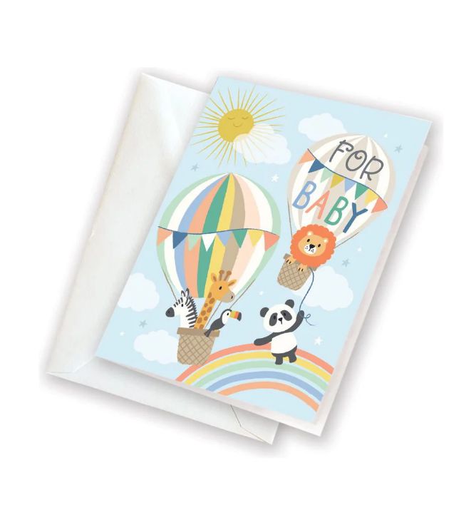 GinaB Baby Gift Enclosure- Hot Air Balloon