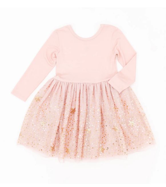Bird&amp;Bean Star Tutu Dress- Pink